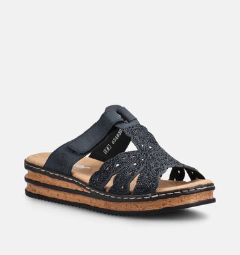 Rieker Slippers Blauw