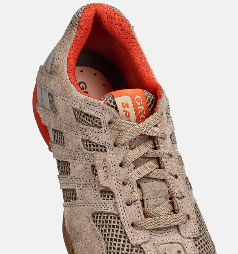 Geox Snake Original Chaussures &agrave; lacets en Beige pour hommes (368003) - pour semelles orthop&eacute;diques