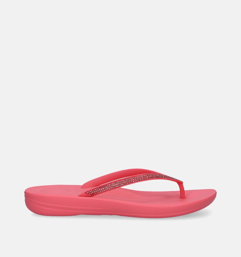 FitFlop Iqushion Sparkle Tongs en Rouge pour femmes (336951)