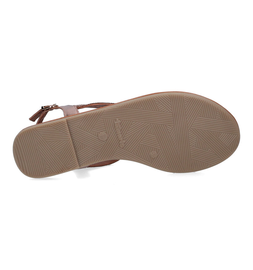 Tamaris Touch it Sandales en Bronze en cuir (307582)