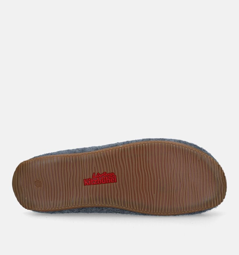 Living Kitzbühel Pantoufles ouvertes en Gris pour hommes (332474) - pour semelles orthopédiques