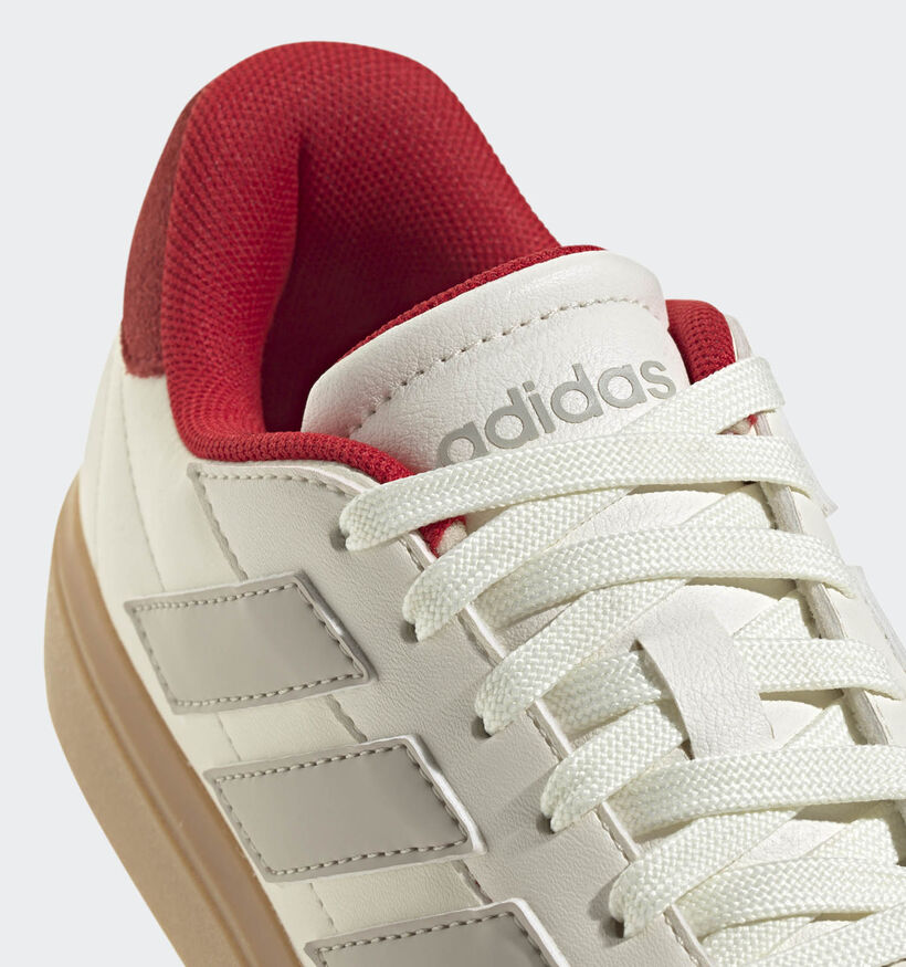 adidas Courtblock J Ecru Sneakers voor meisjes, jongens (357491) - geschikt voor steunzolen