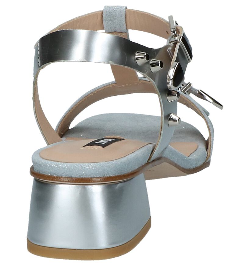 Zilveren Geklede Sandalen Zinda in leer (220245)