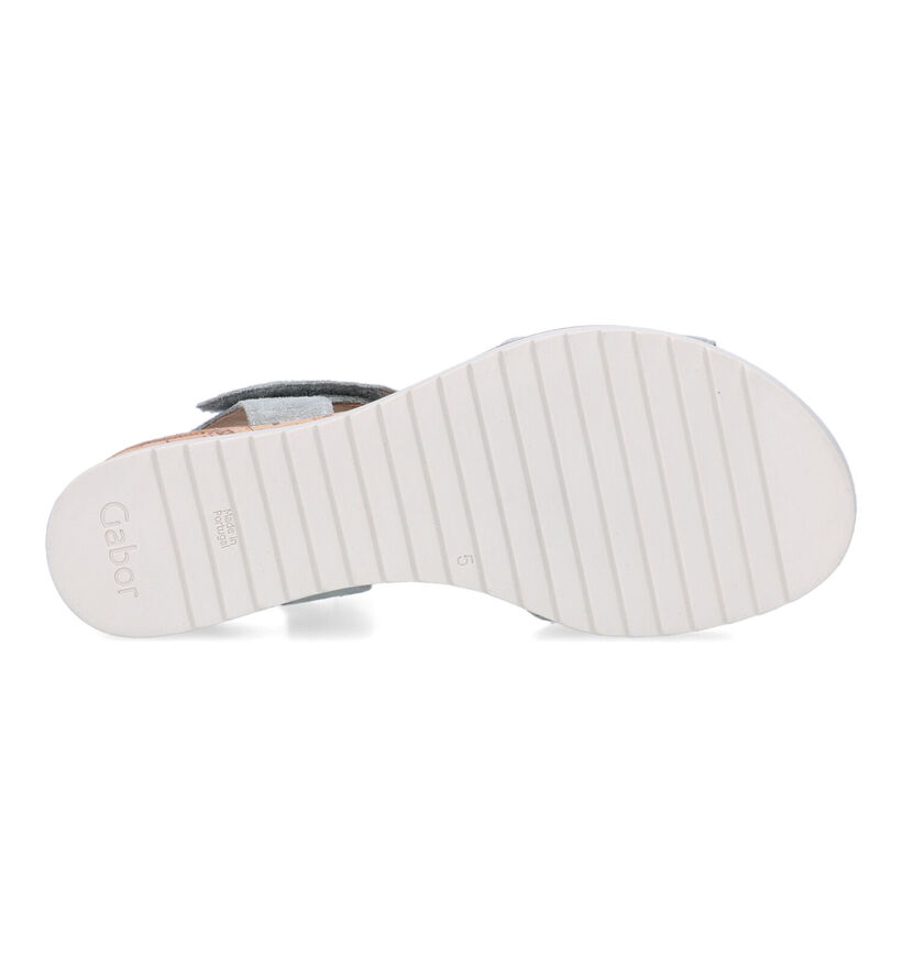 Gabor Comfort Blauwe Sandalen Met Sleehak voor dames (323123)