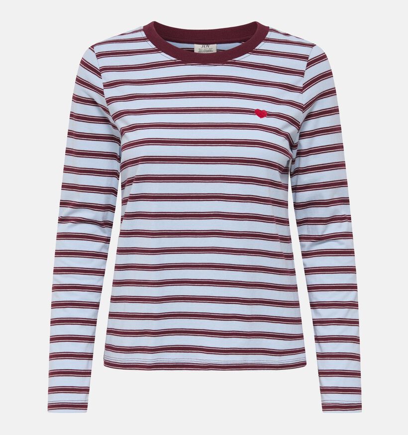 JDY Pisa Blauwe T-shirt met Lange Mouwen voor dames (382065)