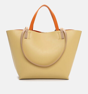 Tamaris Shoppers Geel/Cognac/Groen