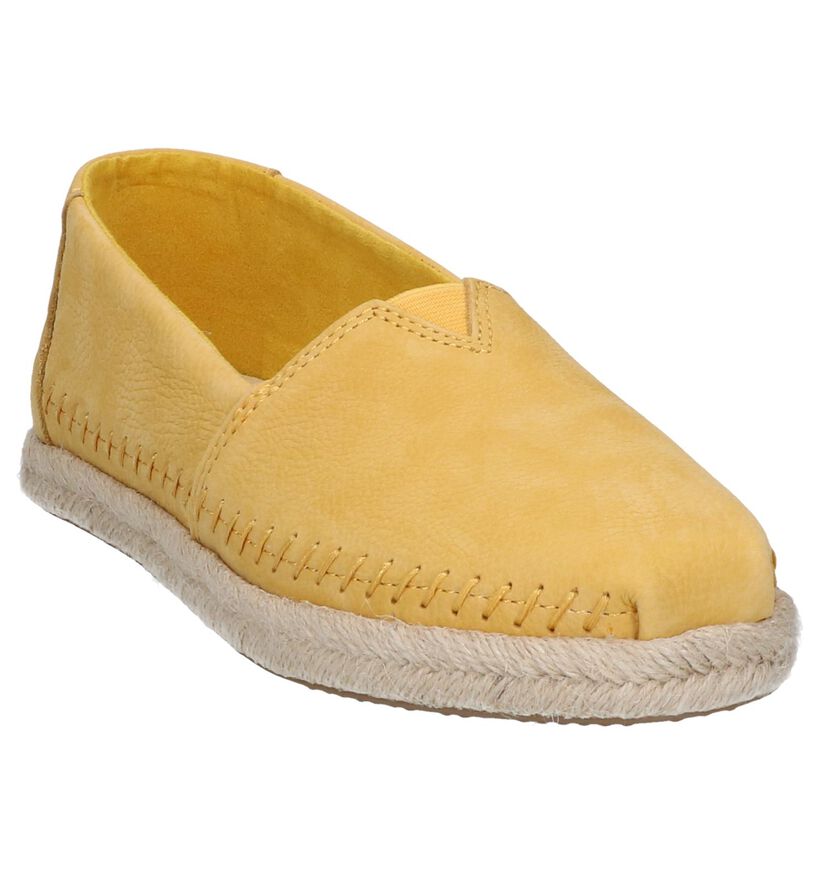 Gele Espadrilles Toms Alpargata in nubuck (242032)