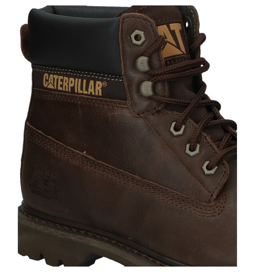 Caterpillar Bottines en Marron en cuir (256931)