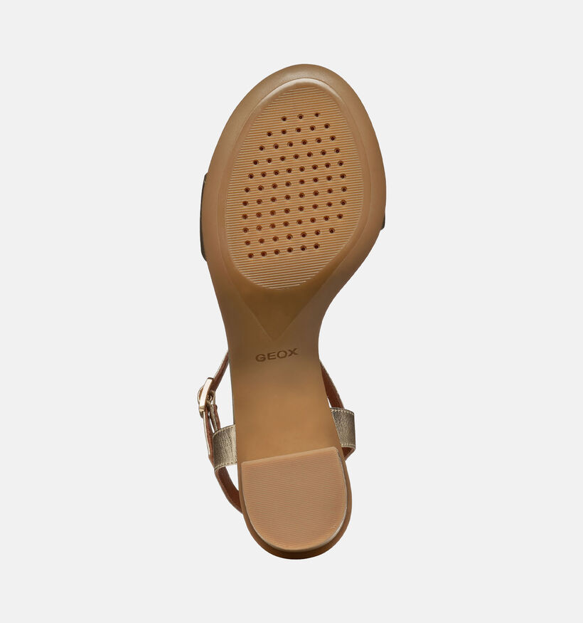 Geox Sandales &agrave; talons en Or pour femmes (368133)