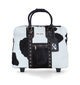 Olivia Lauren Cowhide Sac à roulettes en Noir pour femmes (333970)