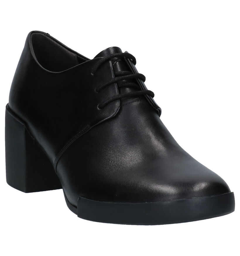 Camper Chaussures à lacets en Noir en cuir (256014)