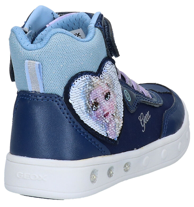 Geox Baskets en Bleu en simili cuir (292475)