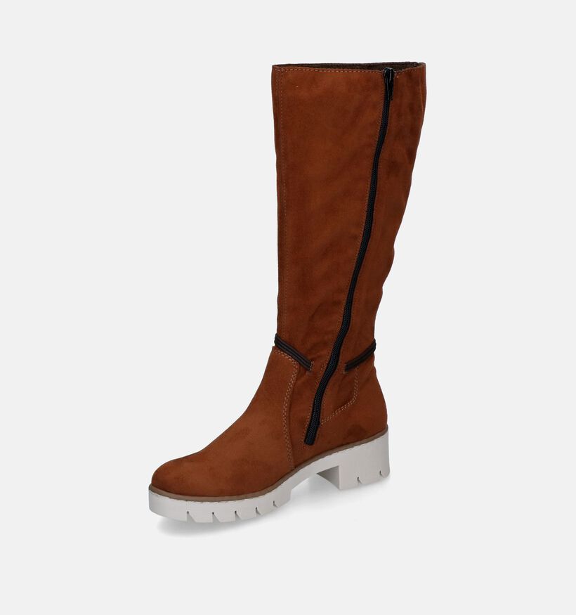 Rieker Bottes hautes en Cognac pour femmes (315895)