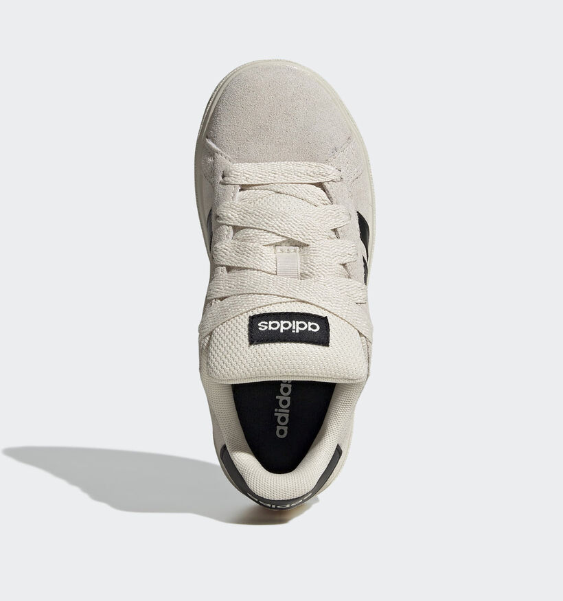 adidas Grand Court 00s Ecru/Zwarte Sneakers voor jongens (365421) - geschikt voor steunzolen