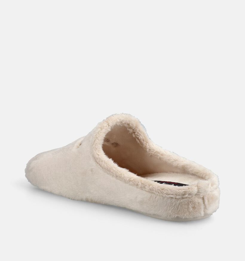 Scapa Lichtbeige Open Pantoffels voor dames (380858) - geschikt voor steunzolen