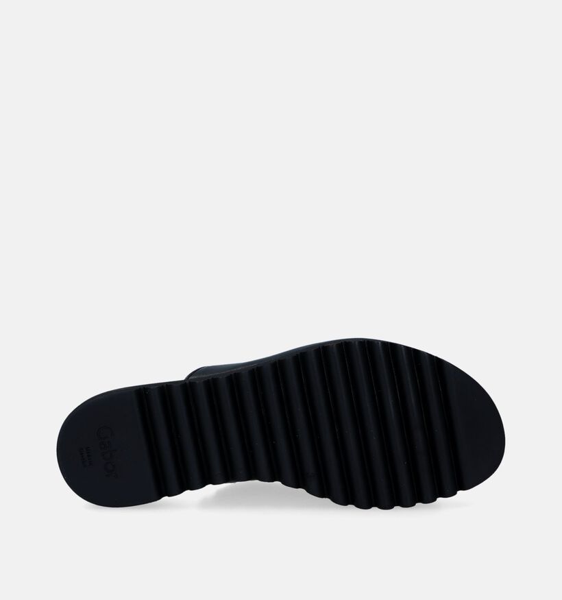 Gabor Nu-pieds plateforme en Noir pour femmes (339511)