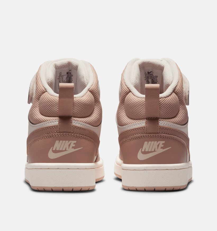 Nike Court Borough Ecru Sneakers voor meisjes (364593) - geschikt voor steunzolen