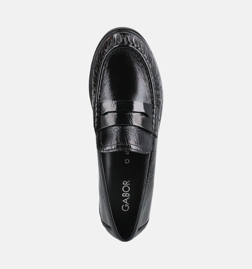 Gabor Comfort Zwarte Mocassins voor dames (376965) - geschikt voor steunzolen