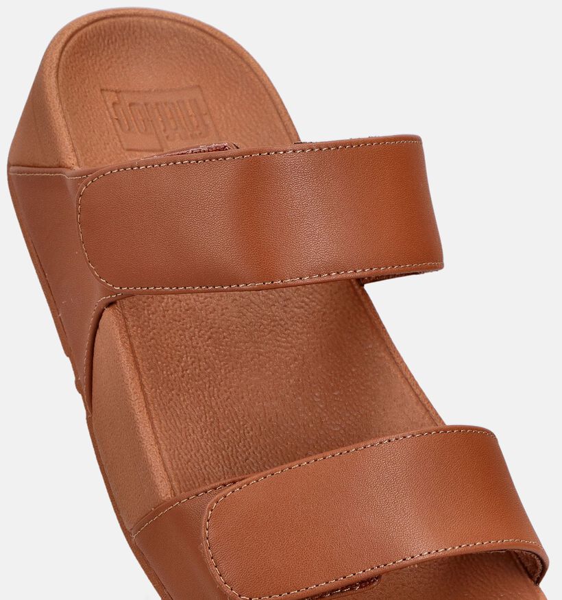 FitFlop Lulu Nu-pieds compens&eacute;es en Cognac pour femmes (368661)