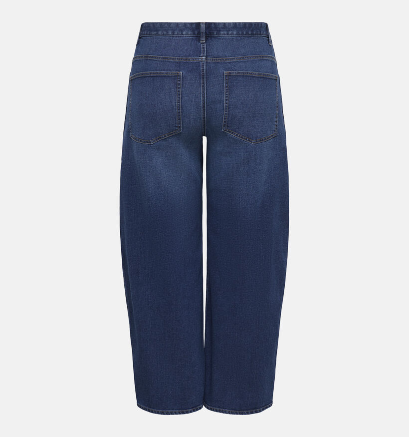 ONLY Carmakoma Snow High-Waisted Donkerblauwe Barrel Jeans voor dames (381912)