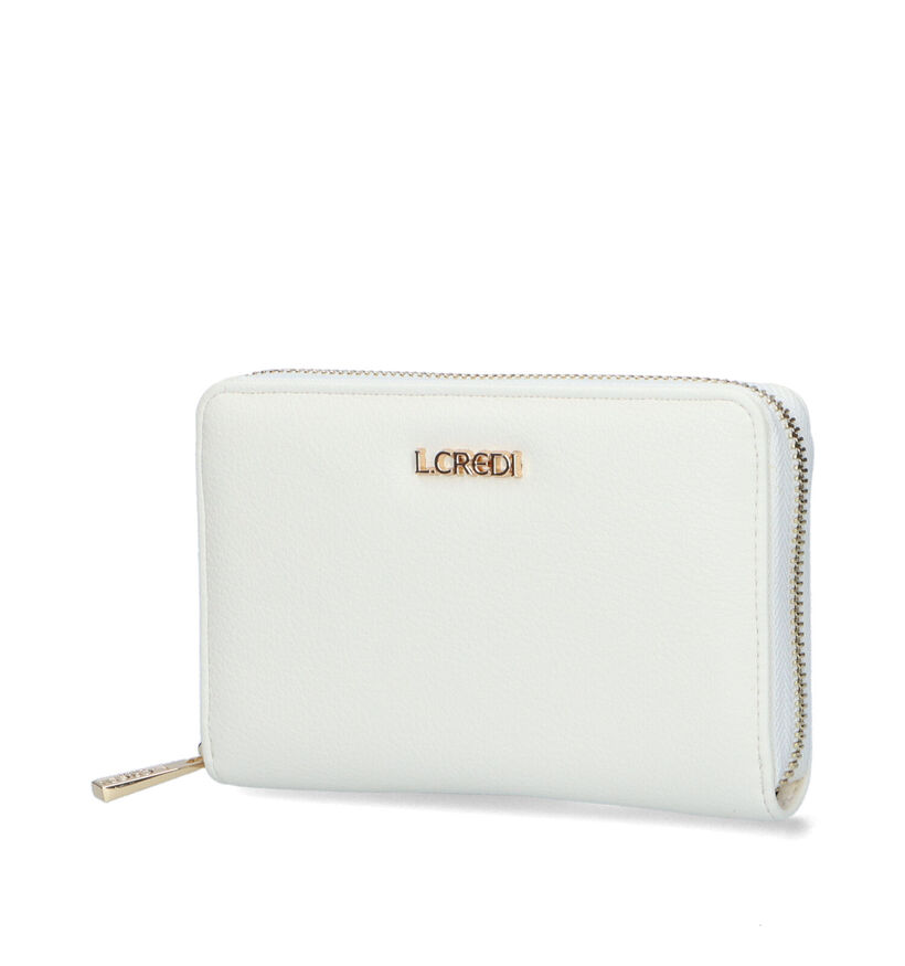 L.Credi Filippa Zwarte Ritsportemonnee voor dames (341069)