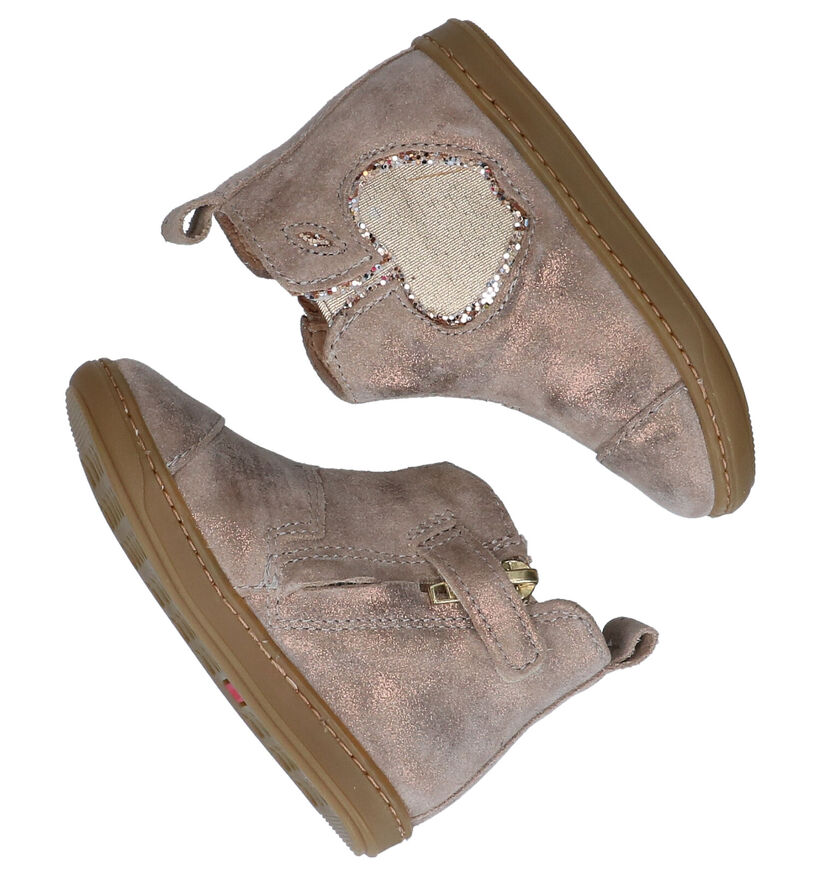 Shoo Pom Bouba Gouden Hoge Schoenen in nubuck (279222)