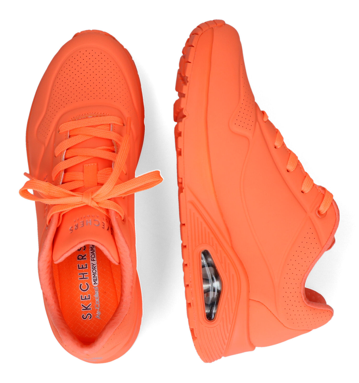 Skechers memory shop foam femme orange