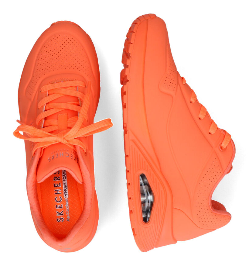 Skechers Uno Night Shades Oranje Sneakers voor dames (318176)