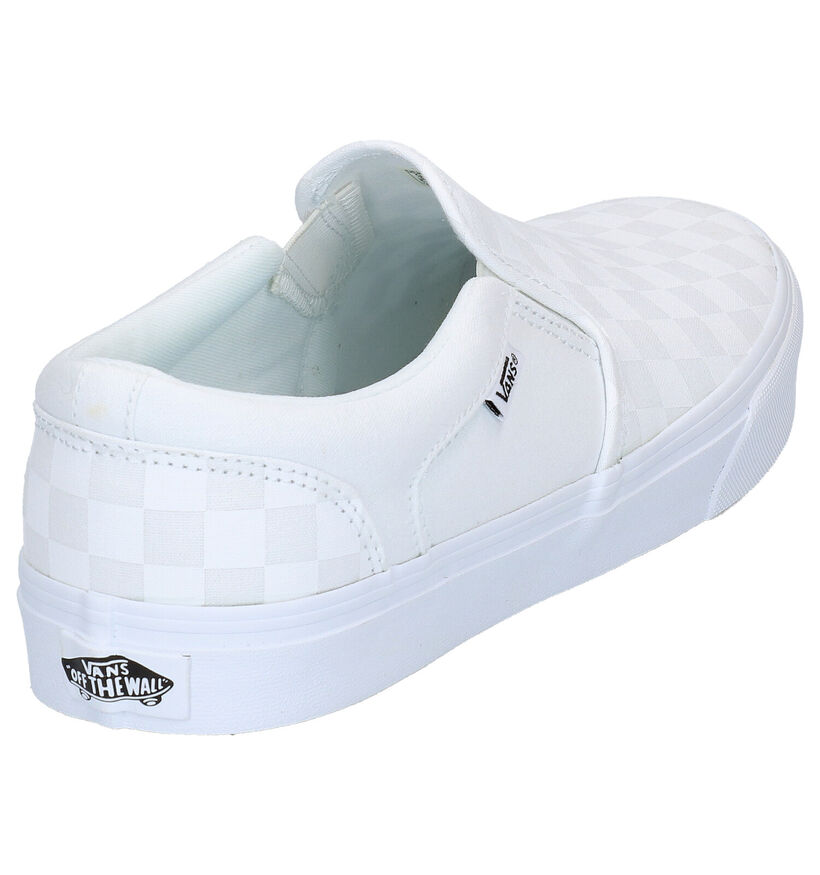 Vans Asher Wit/Zwarte Slip-on Sneakers voor heren (321114)