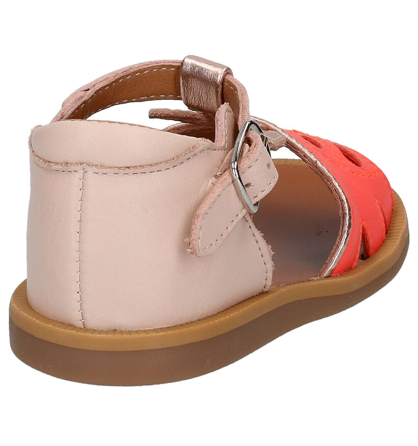 Pom d'Api Poppy Agrume Roze Sandalen in leer (268794)