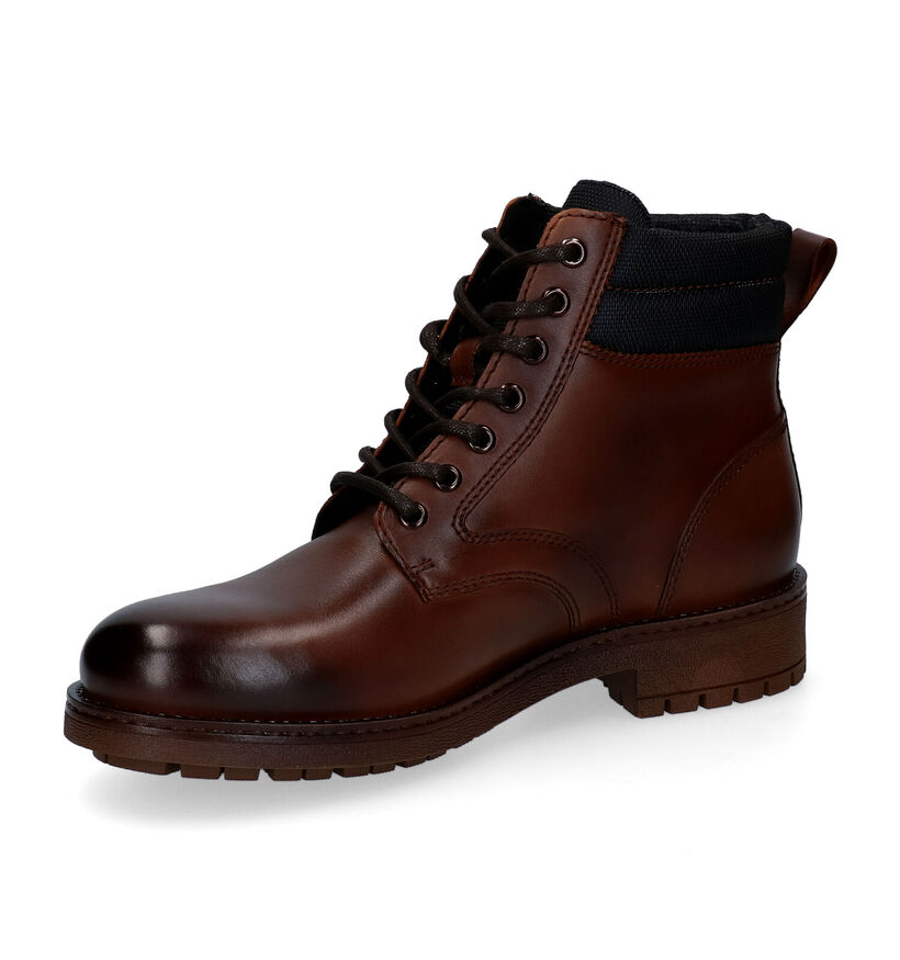 Tommy Hilfiger Classic Cognac Boots in leer (296051)