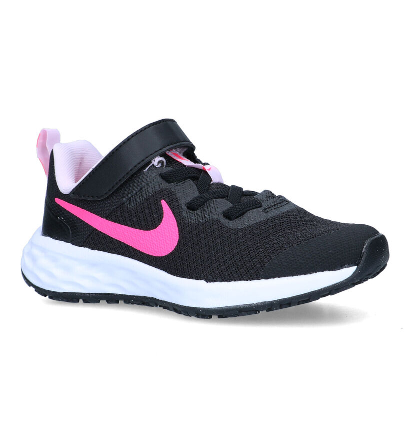 Nike Revolution Baskets en Noir pour filles (325356) - pour semelles orthopédiques