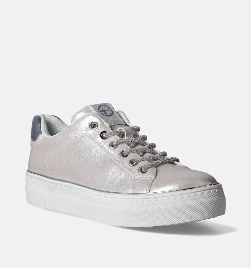 Tamaris Chaussures à lacets en Argent pour femmes (351553) - pour semelles orthopédiques