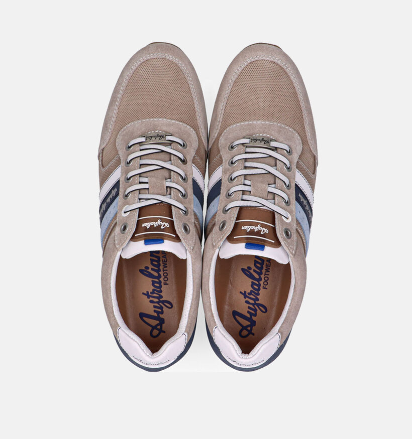 Australian Camaro Beige Veterschoenen voor heren (369702) - geschikt voor steunzolen