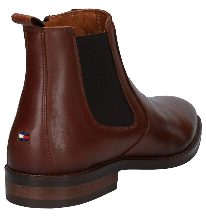 Tommy Hilfiger Essential Chelsea Boots en Cognac en cuir (279966)