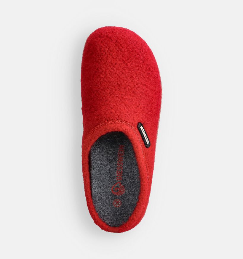 Giesswein Veitsch Pantoufles fermées en Bleu Giesswein Pantoufles fermées en Rouge pour femmes (370246) - pour semelles orthopédiques