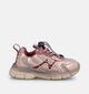 Naturino Wave Baskets basses en Rose pour filles (380171) - pour semelles orthop&eacute;diques