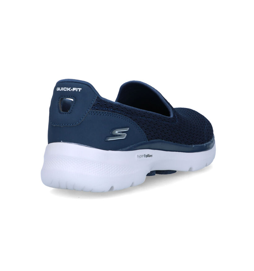 Skechers Go Walk 6 Blauwe Instappers voor dames (305301)