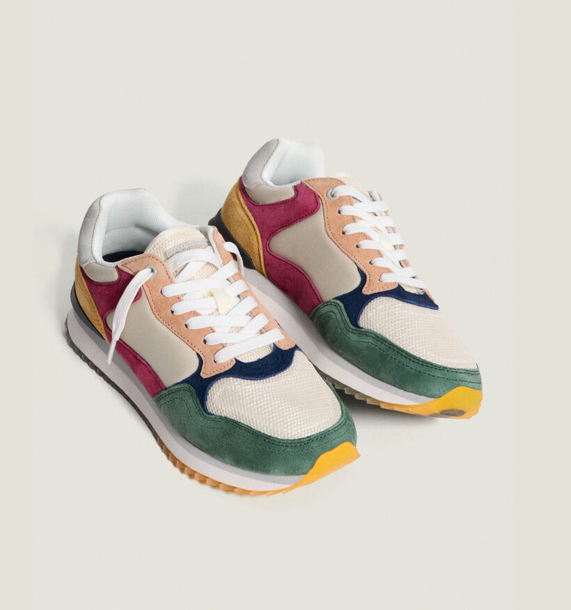 HOFF City Beige/Groene Sneakers voor dames (365710) - geschikt voor steunzolen
