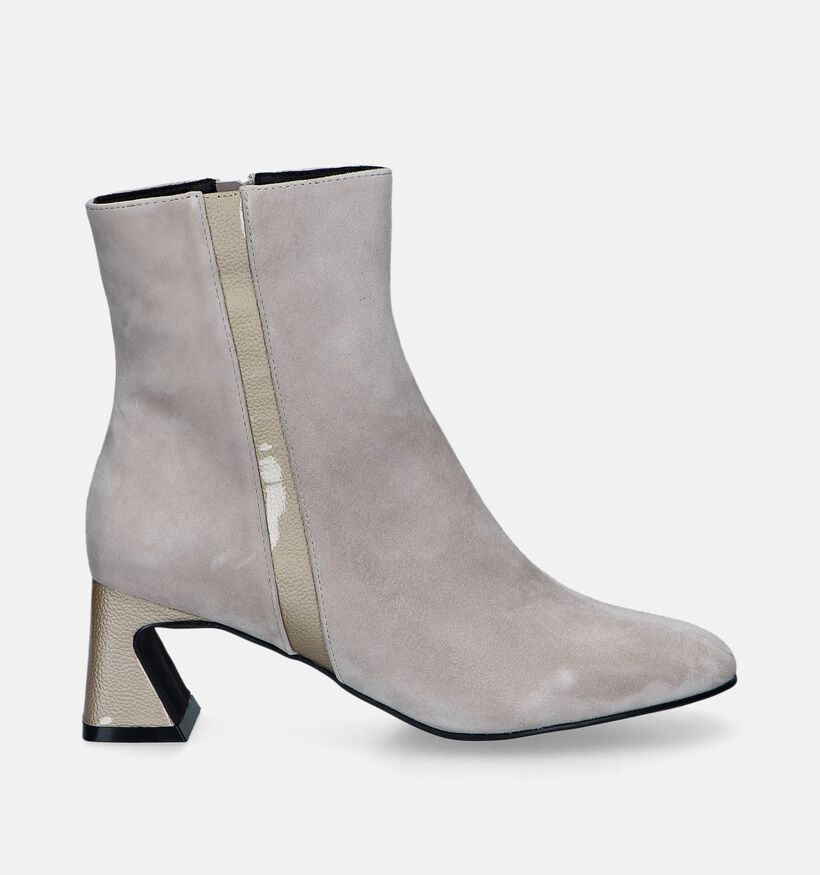 Crinkles Bottines à talons en Beige pour femmes (348025)