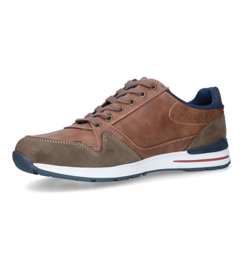 Mustang Chaussures à lacets en Bleu foncé pour hommes (336649)