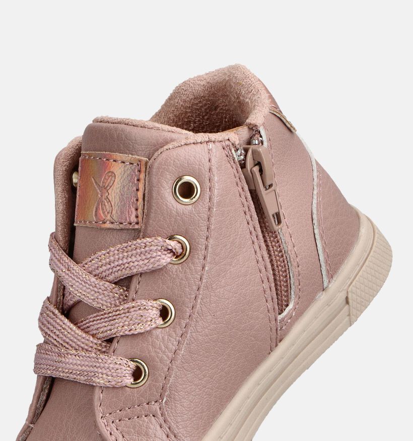 Milo & Mila Roze Veterboots voor meisjes (362937) - geschikt voor steunzolen