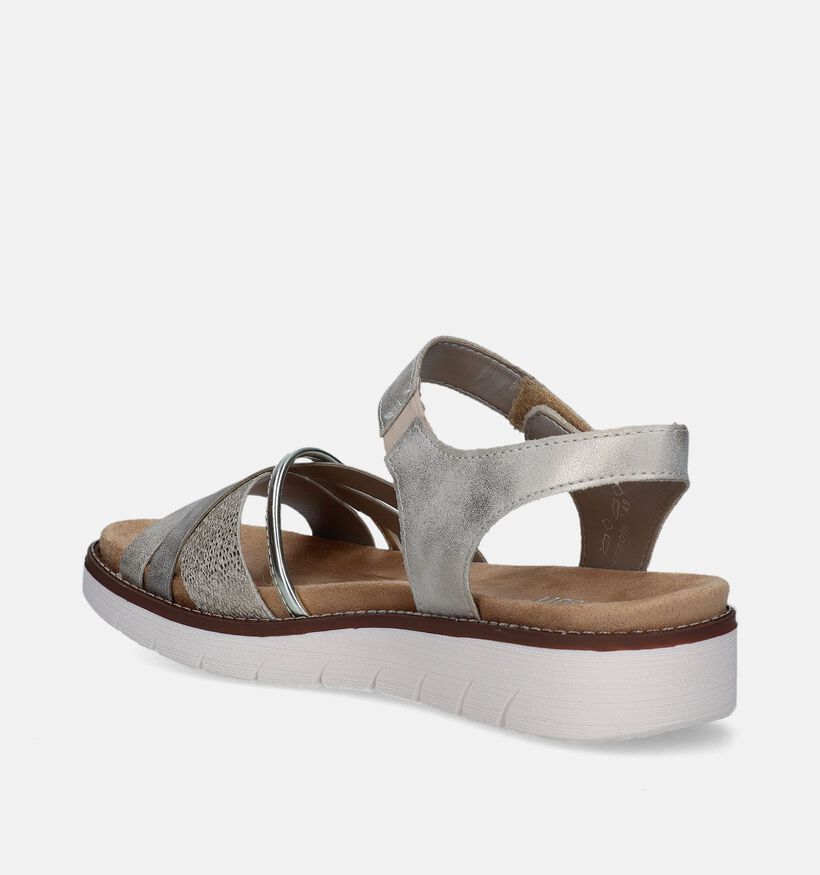 Remonte Taupe Sandalen voor steunzolen voor dames (339246) - geschikt voor steunzolen