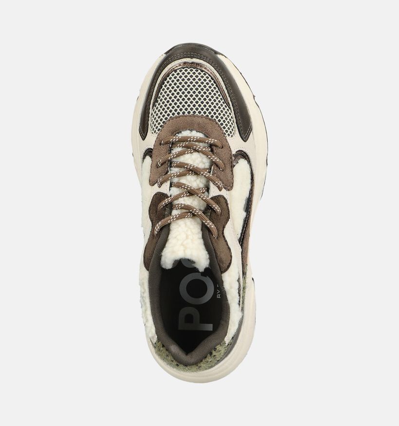 Posh by Poelman Bruine Sneakers voor dames (378627) - geschikt voor steunzolen
