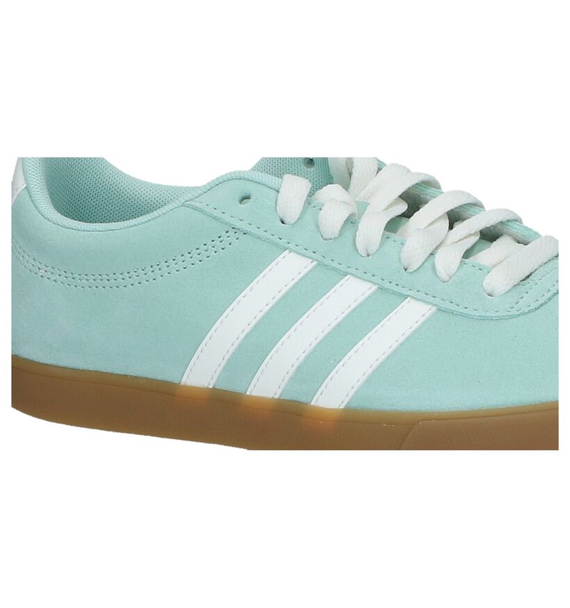 Roze Sneakers adidas Courtset in daim (237037)