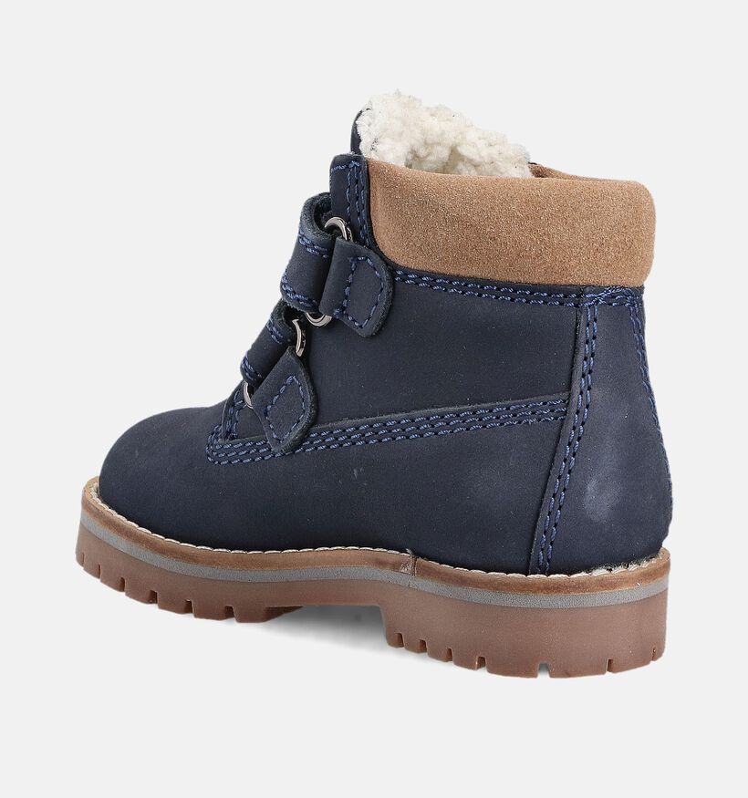 Milo & Mila Blauwe Velcroboots voor jongens, meisjes (363292)