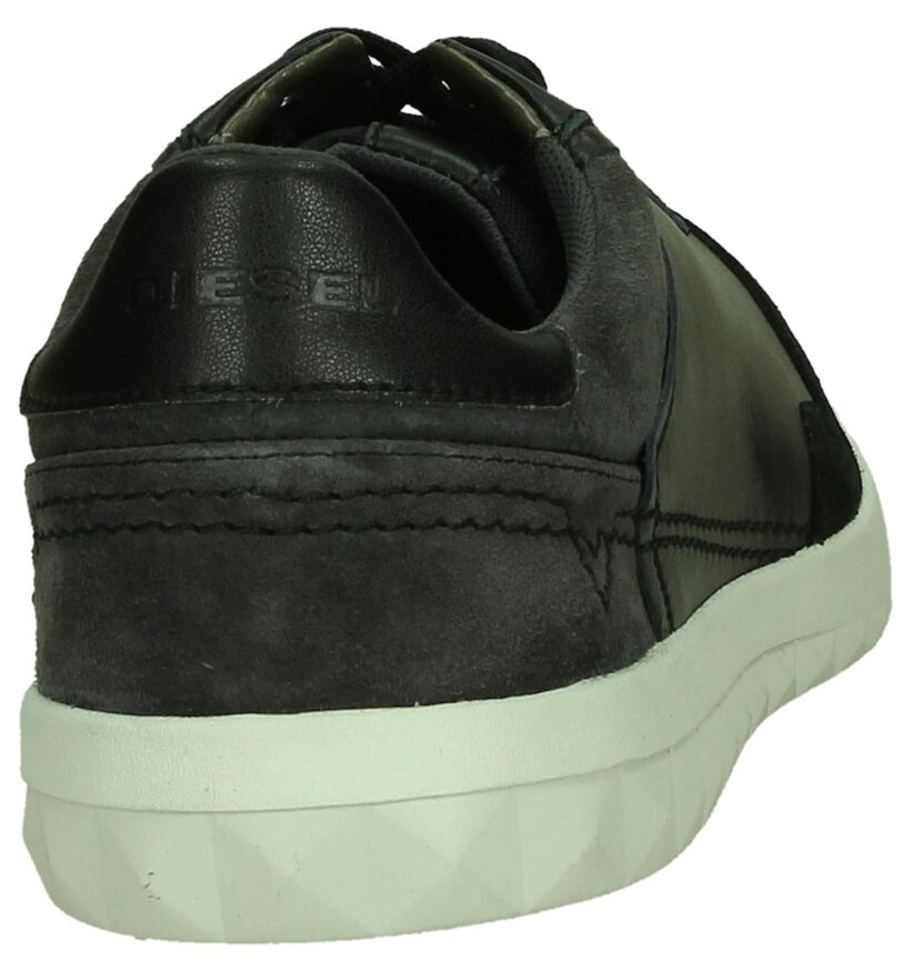 Diesel Chaussures basses en Noir en cuir (199346)