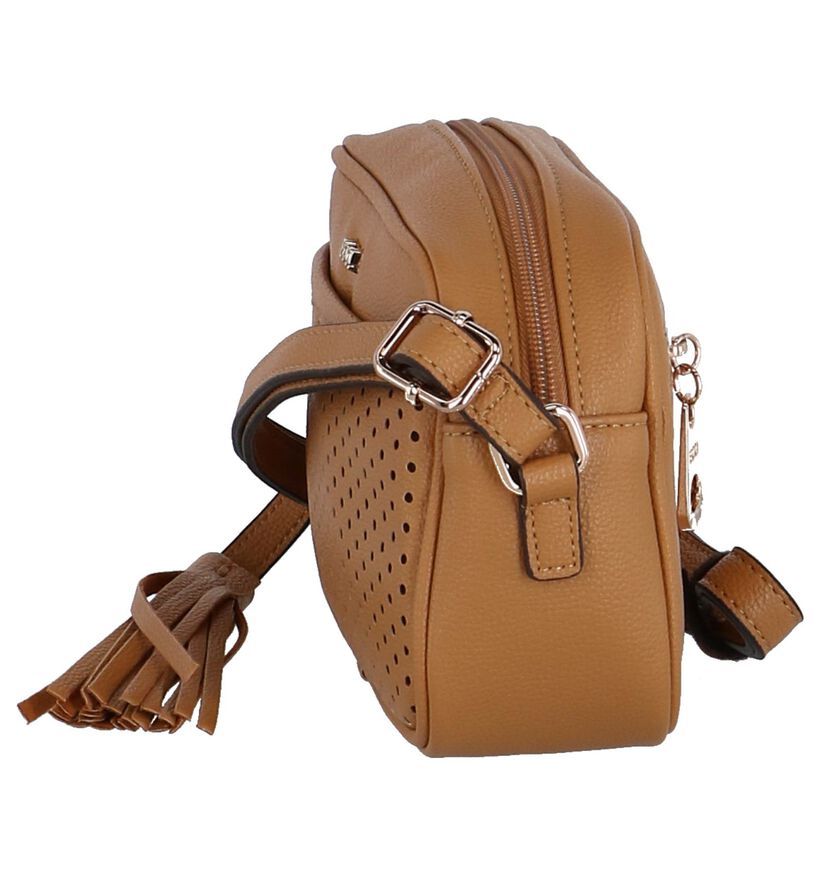 Cognac Crossbody Tas BOO! Alejo in kunstleer (245905)