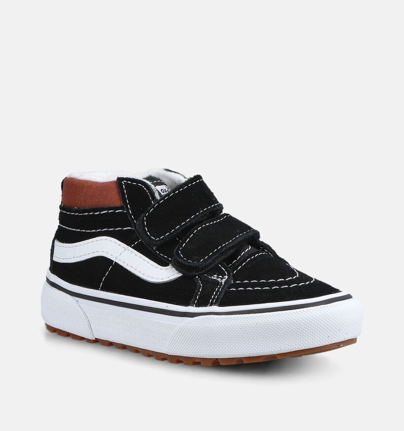 Vans SK8 MID Zwarte Sneakers met Velcro voor jongens, meisjes (376409)