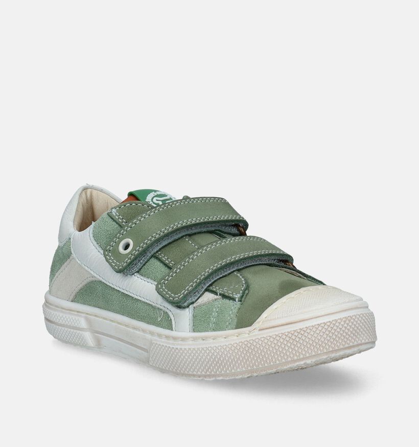 STONES and BONES Marro Chaussures à velcro en Vert pour garçons (336519) - pour semelles orthopédiques